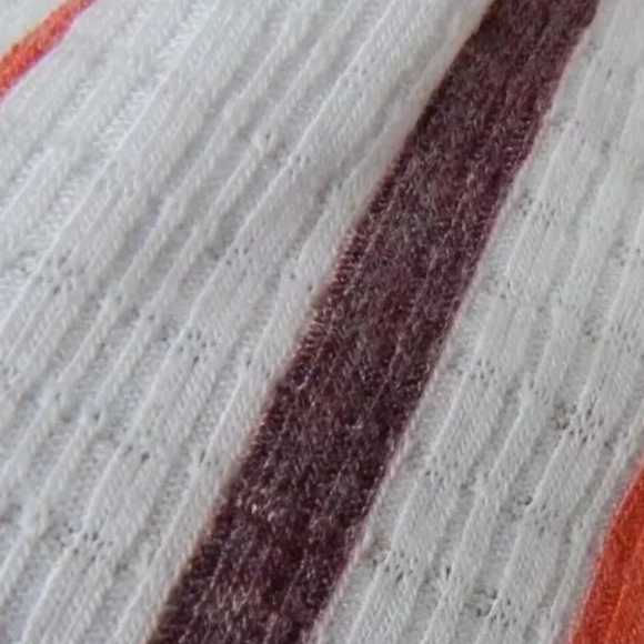 Torrid Rainbow Stripe Off Shoulder Ruffle Top - Picture 6 of 6